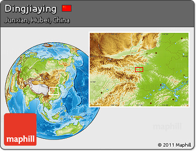Physical Location Map of Dingjiaying