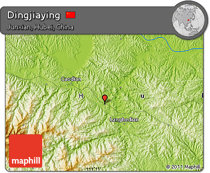 Physical Map of Dingjiaying