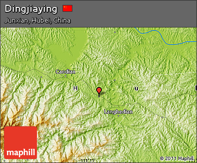 Physical Map of Dingjiaying