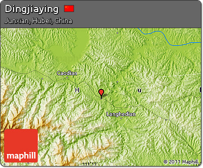 Physical Map of Dingjiaying