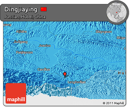 Political Panoramic Map of Dingjiaying
