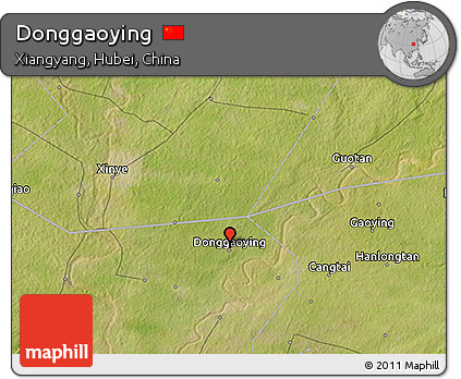 Satellite 3D Map of Donggaoying