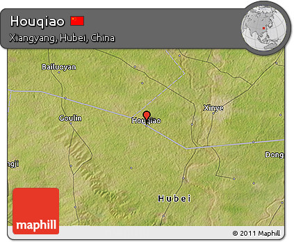 Satellite 3D Map of Houqiao