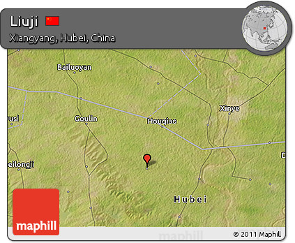 Satellite 3D Map of Liuji