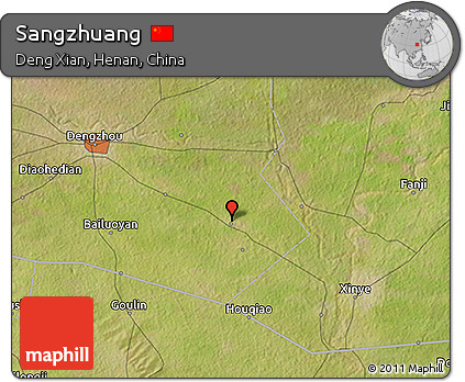 Satellite 3D Map of Sangzhuang