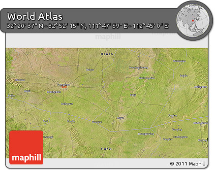 Satellite 3D Map of the Area around 32° 36' 26" N, 112° 16' 30" E