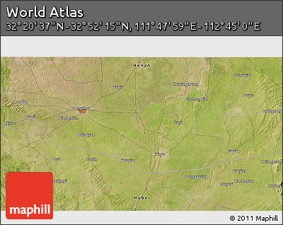Satellite 3D Map of the Area around 32° 36' 26" N, 112° 16' 30" E