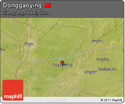 Satellite 3D Map of Donggaoying