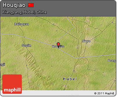 Satellite 3D Map of Houqiao