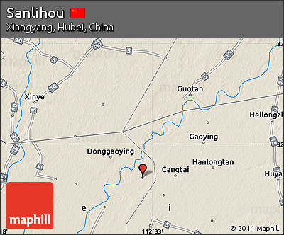 Shaded Relief Map of Sanlihou