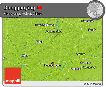 Physical Panoramic Map of Donggaoying