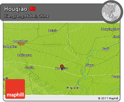 Physical Panoramic Map of Houqiao