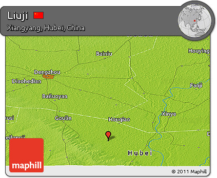 Physical Panoramic Map of Liuji