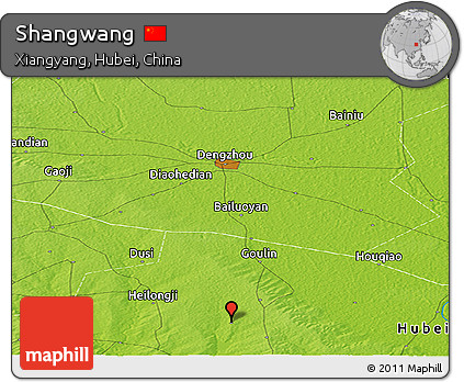Physical Panoramic Map of Shangwang
