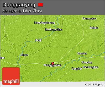 Physical Panoramic Map of Donggaoying