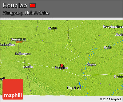 Physical Panoramic Map of Houqiao