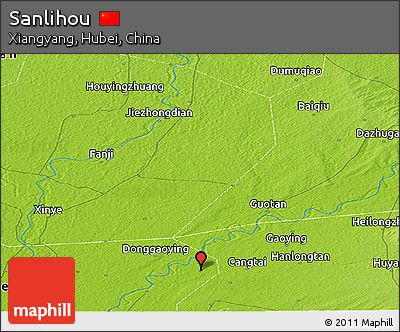 Physical Panoramic Map of Sanlihou