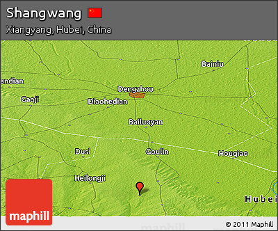 Physical Panoramic Map of Shangwang