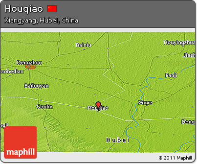Physical Panoramic Map of Houqiao