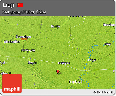 Physical Panoramic Map of Liuji