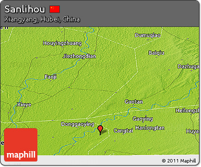 Physical Panoramic Map of Sanlihou