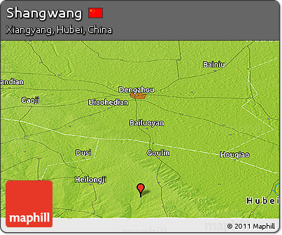 Physical Panoramic Map of Shangwang
