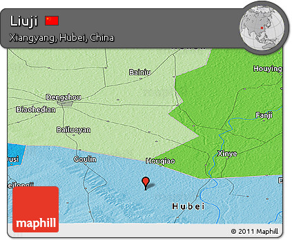 Political Panoramic Map of Liuji