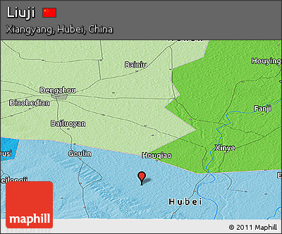 Political Panoramic Map of Liuji