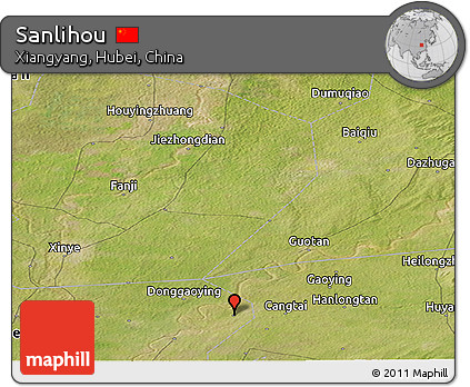 Satellite Panoramic Map of Sanlihou