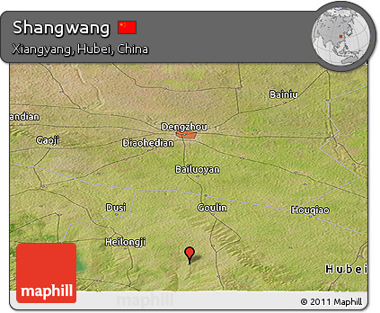 Satellite Panoramic Map of Shangwang