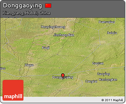 Satellite Panoramic Map of Donggaoying