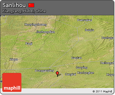 Satellite Panoramic Map of Sanlihou