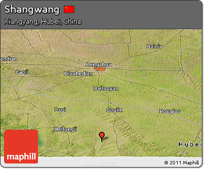 Satellite Panoramic Map of Shangwang