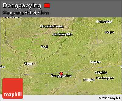 Satellite Panoramic Map of Donggaoying