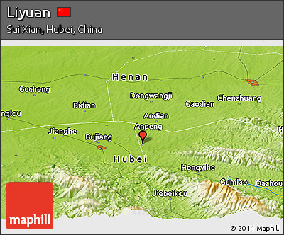 Physical Panoramic Map of Liyuan
