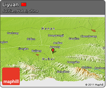 Physical Panoramic Map of Liyuan