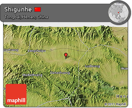 Satellite 3D Map of Shigunhe