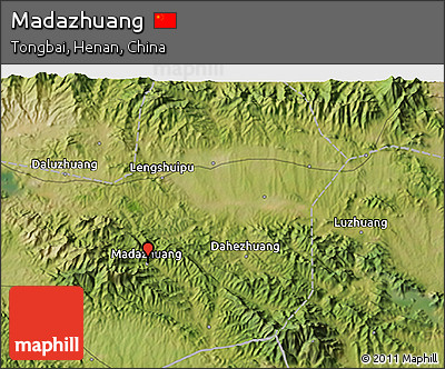 Satellite 3D Map of Madazhuang