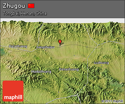 Satellite 3D Map of Zhugou