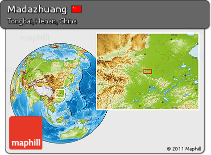 Physical Location Map of Madazhuang