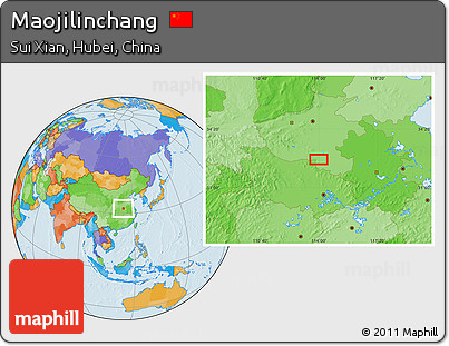 Political Location Map of Maojilinchang