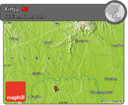 Physical Map of Xinju