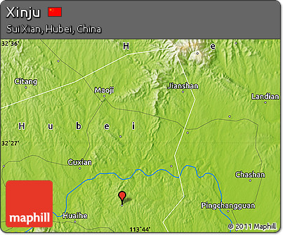 Physical Map of Xinju
