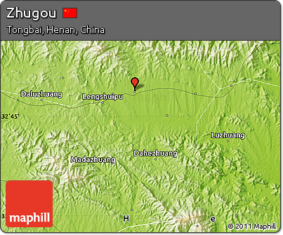 Physical Map of Zhugou