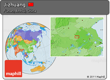 Political Location Map of Jizhuang