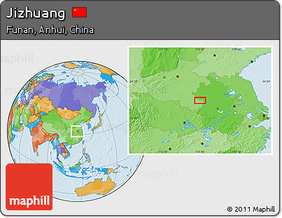 Political Location Map of Jizhuang