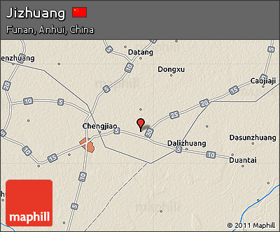 Shaded Relief Map of Jizhuang