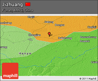 Political Panoramic Map of Jizhuang