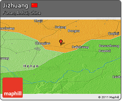 Political Panoramic Map of Jizhuang