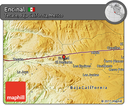 Physical 3D Map of Encinal